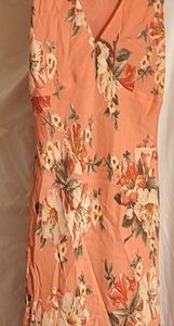 Womens Jones New York Signature Sun Dress size 8 Peach Floral